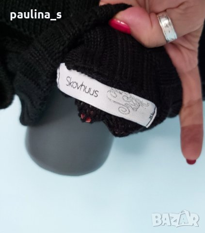 Два броя/Маркова жилетка / Черна памук "Skovhuus" и зелена "Vila" вълна и рами / голям размер , снимка 11 - Жилетки - 15851861