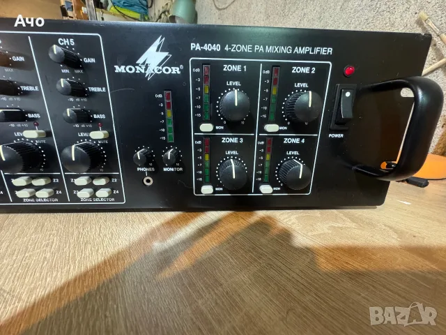 Monacor PA-4040, снимка 5 - Ресийвъри, усилватели, смесителни пултове - 56364844