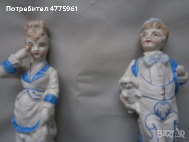Чифт порцеланови фигури 19см., снимка 2 - Колекции - 54213130