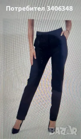 Черен панталон, размер L., снимка 2 - Панталони - 49242023