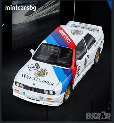 ⚪ Метална количка: BMW E30 M3 DTM 1:24 (Diecast), снимка 3 - Колекции - 51202164