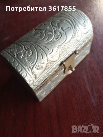 Кутия за бижута сребро ретро 