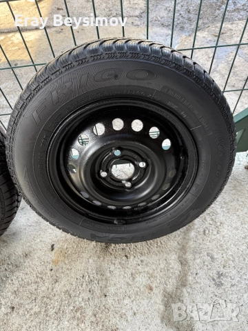 Железни джанти със зимни гуми за oпел корса13 цола, снимка 3 - Гуми и джанти - 52177382