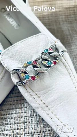 Италиански лоуфъри CLAUDIO ръчна изработка, снимка 9 - Дамски ежедневни обувки - 49184067