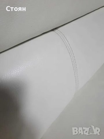 Бял кожен комплект дивани тройка и двойка с релаксиращ механизъм, снимка 12 - Дивани и мека мебел - 42422381