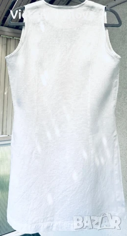 Бял ленен елек, снимка 5 - Корсети, бюстиета, топове - 50578592