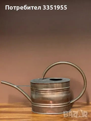 Ретро Лейка за цветя от мед, снимка 2 - Декорация за дома - 48418255