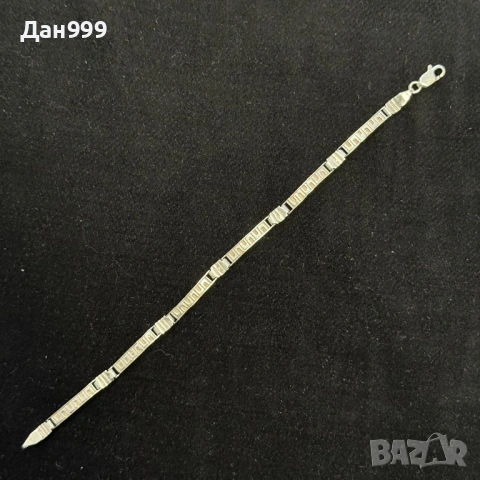 Красива сребърна гривна проба 925 , снимка 2 - Гривни - 53973069