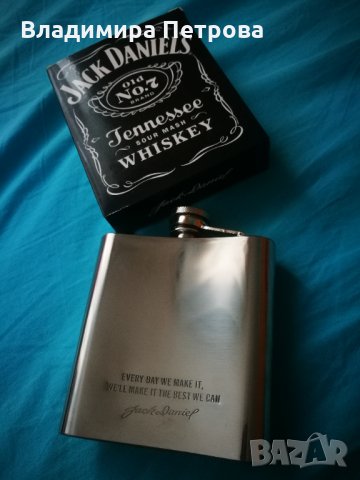 Манерка Jack Daniel`s ( Метална бутилка ), снимка 3 - Подаръци за рожден ден - 29194409