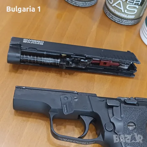 метален Еърсофт пистолет Реплика Sig sauer , снимка 7 - Въздушно оръжие - 55944710