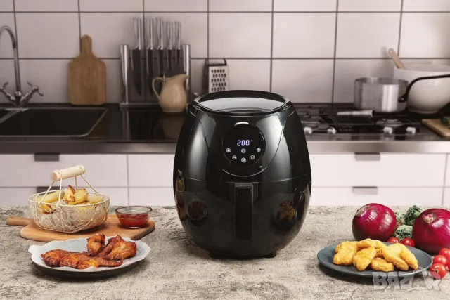 Цифров фритюрник с горещ въздух, 3 литра, 3 в 1, снимка 1