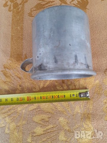 Старо алуминиево канче, снимка 4 - Антикварни и старинни предмети - 40709149