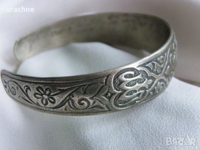 Османска възрожданска сребърна гривна, снимка 4 - Други ценни предмети - 39045676