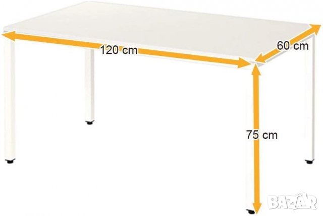 ПРОМОЦИЯ Трапезна маса / бюро GCP2AC3-120TW, снимка 3 - Бюра - 38952686