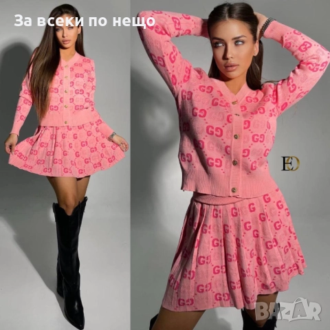 Gucci Дамски Комплект Плетиво Гучи - 3 Налични Цвята Код SK65, снимка 2 - Комплекти - 52474977