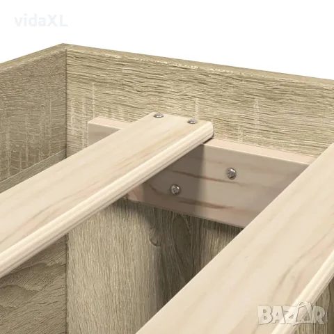 vidaXL Рамка за легло без матрак сонома дъб 160x200 см инженерно дърво, снимка 9 - Спални и легла - 56146900
