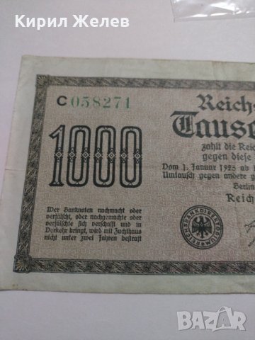 Райх банкнота - Германия - 1000 марки / 1922 година - 17979, снимка 2 - Нумизматика и бонистика - 31029649
