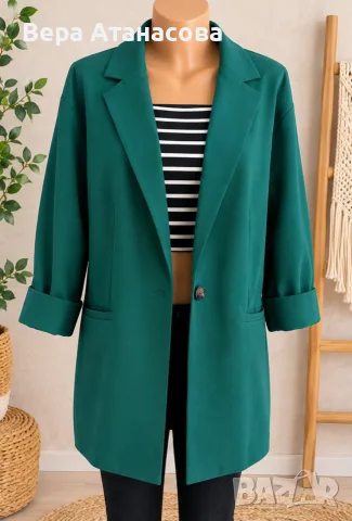 👗 Oversized сако/блейзър в тюркоаз 👟