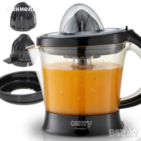 Електрическа сокоизстисквачка за цитруси 40W с 1L капацитет и контрол на пулпата