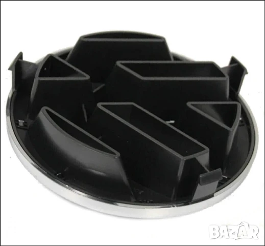 Емблема за решетка VW 125 мм – Polo, Touran, EOS, MK5 сива, снимка 3 - Аксесоари и консумативи - 51191739