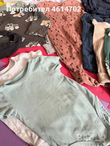 Бебешки дрешки за момче 6-9 месеца, 74cm, снимка 2 - Столчета за кола и колело - 52147626