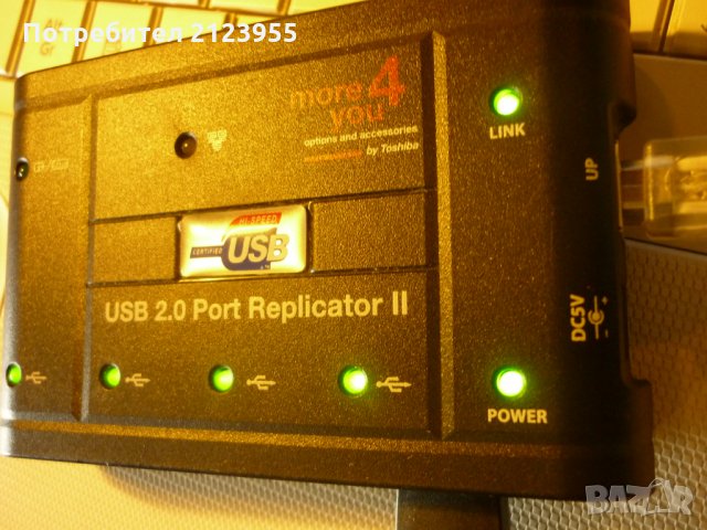 USB -PORT PORT REPLICATOR, снимка 2 - Мрежови адаптери - 34404753