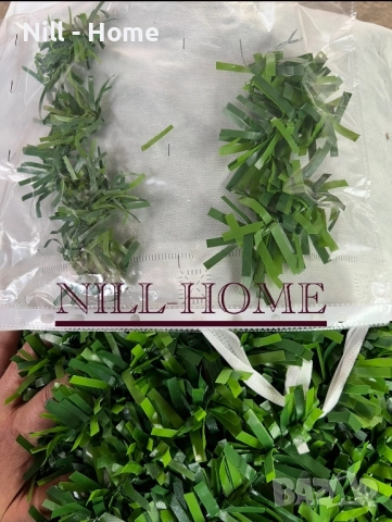 Поцинкована мрежа с декорация ( ИЗКУСТВЕНА ТРЕВА ) 4 мм. Тел / 40 мм. Око, снимка 17 - Огради и мрежи - 52303688