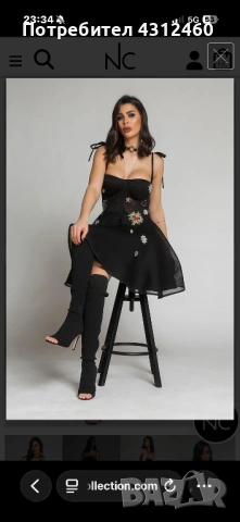 РОКЛЯ NIKOLE COLLECTION|Обличана веднъж|Като нова, снимка 3 - Рокли - 53898300