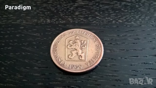 Монета - Чехословакия - 1 крона | 1969г., снимка 2 - Нумизматика и бонистика - 29145628