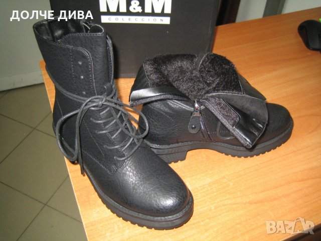 Дамски боти /кубинки/ м.4699 черни-НАМАЛЕНИЕ, снимка 5 - Дамски ботуши - 34882092