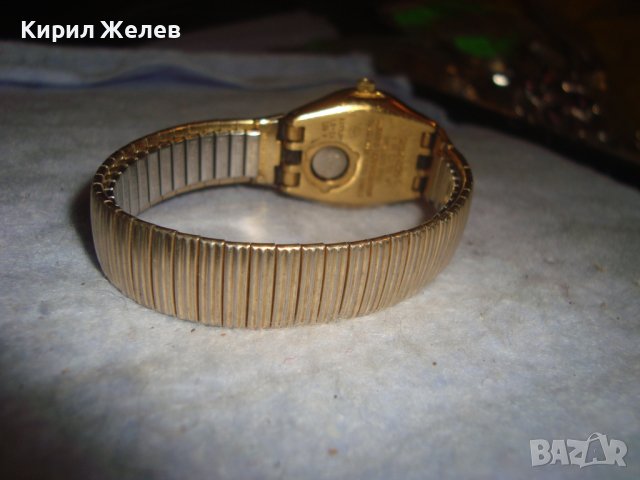 SWATCH SWISS AG 1995 Стар МАРКОВ ОРИГИНАЛЕН ПОЗЛАТЕН КВАРЦОВ ЛУКС ЧАСОВНИК - ГРИВНА ШВЕЙЦАРИЯ 26794, снимка 9 - Дамски - 37372639