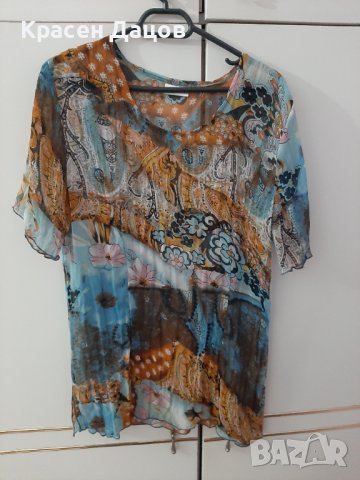 Лятна блуза от рисувана коприна