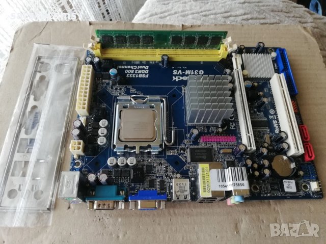 Дънна платка ASRock G31M-VS Socket 775, снимка 2 - Дънни платки - 31807160