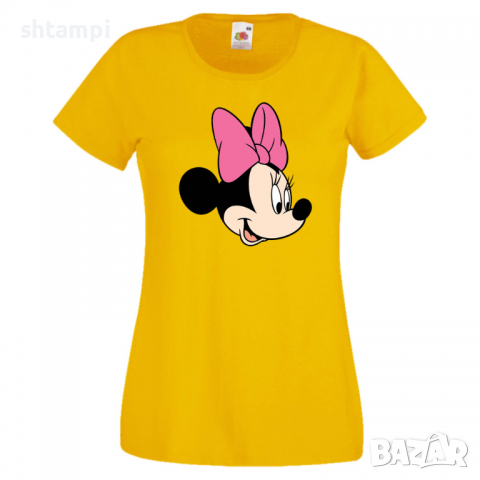 Дамска тениска Set for Couples Minnie 1 Подарък,Изненада,Рожден ден,, снимка 10 - Тениски - 36530915