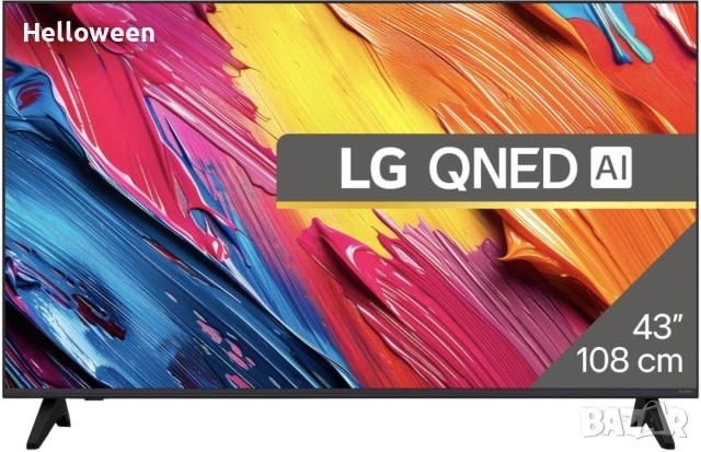 Чисто нов Телевизор LG QNED 43QNED7EA6B, 43" (108 см), Smart, 4K Ultra HD, Клас G (Модел 2025)
