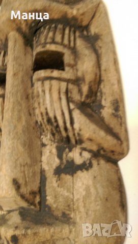 Африканска маска Хохе от Гана, снимка 5 - Антикварни и старинни предмети - 31620297