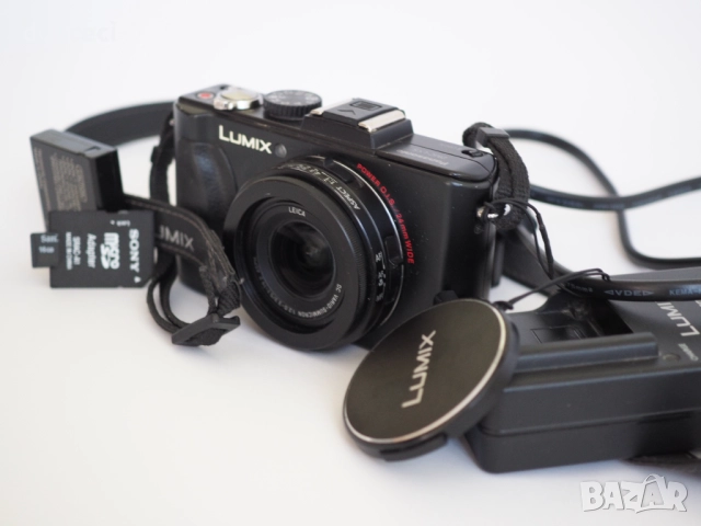 Panasonic Lumix DMC-LX5 10mp х3.8 зуум, обектив Leica  + акесесоари, снимка 3 - Фотоапарати - 52414307