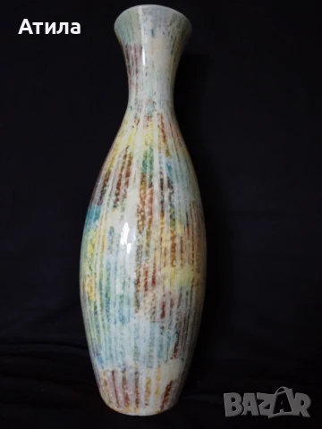ваза ръчно рисувана 32 см, снимка 2 - Антикварни и старинни предмети - 50709628
