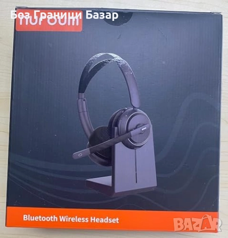 Нови ENC шумопотискащи слушалки с микрофон и зарядна стойка USB за офис, снимка 10 - Други - 52077789