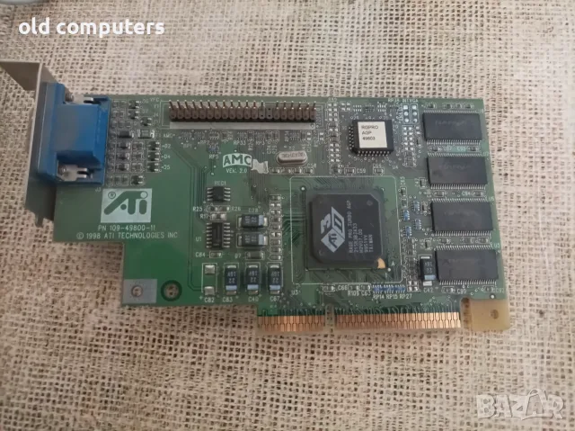 ATI 3D Rage Pro Turbo AGP 8MB – PN 109-49800-11 – 1998 – Retro