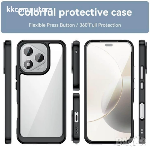 Honor 400 Lite Colorful TPU + Acrylic Удароустойчив Калъф и Протектор, снимка 10 - Калъфи, кейсове - 50937775