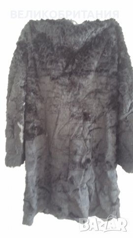 Палто дълго от  еко кожа косъм от Англия 47, снимка 6 - Палта, манта - 24605662