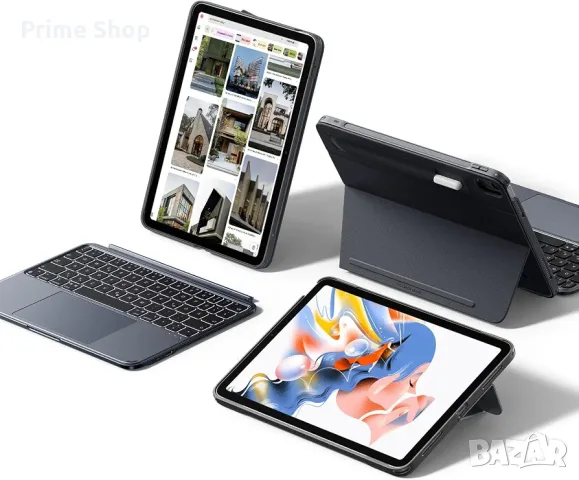 ESR Shift Калъф с клавиатура за iPad Air 11" (M4/M3/M2) и Air 10.9", тъмносив