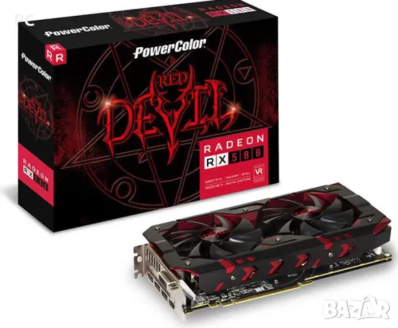 Видео карта PowerColor Radeon RX 580 Red Devil 8GB тествана Furmark 20min сменена паста