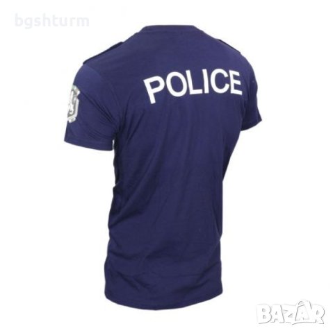 ТЪМНО СИНЯ ТЕНИСКА POLICE С ПАГОНИ ЩАМПА, снимка 2 - Тениски - 44318951
