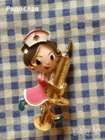 емайлирана брошка , снимка 2 - Други - 50178021
