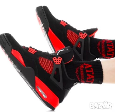 Air Jordan 4 Retro 'Red Thunder' номер 39 оригинални маратонки /кецове , снимка 3 - Маратонки - 50631902
