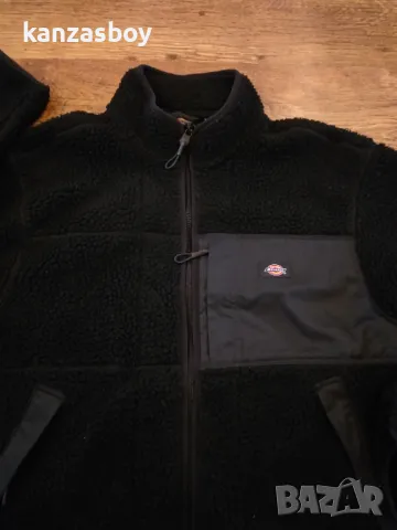 Dickies Fleece Red chute sherpa - мъжко шерпа яке Л, снимка 6 - Якета - 48935775