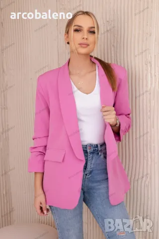 Елегантно дамско сако с ревери, 15цвята , снимка 2 - Сака - 48812671