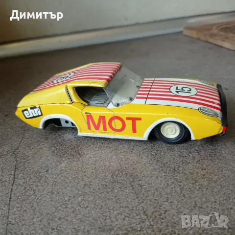 Стара ламаринена количка Ehri (ГДР) – Модел "Рали 15" – С работещ механизъм (За реставрация), снимка 2 - Колекции - 55800662